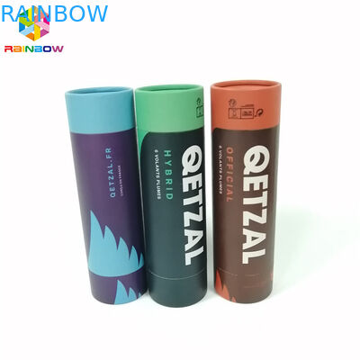 Kraft Kağıt Kutu Ambalaj Yuvarlak Şekil Özel Logo Hediye / Kozmetik / Yiyecek için Basılı