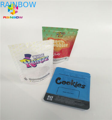 Childproof 3.5g Stand Up Fermuar Çanta Çanta Özelleştirmek Baskı Runtz Paketi Koku Geçirmez