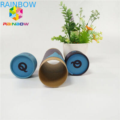 Yeşil Çay Tıbbı Tablet Ambalaj Kompozit Push Up Kağıt Tüpü Logo Özelleştirilmiş