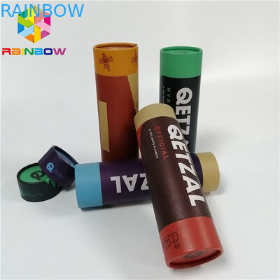 Çay Kuru Meyve Ambalaj Kağıt Kutu Ambalaj Özel Geri Dönüşümlü Push Up Kraft Tüp