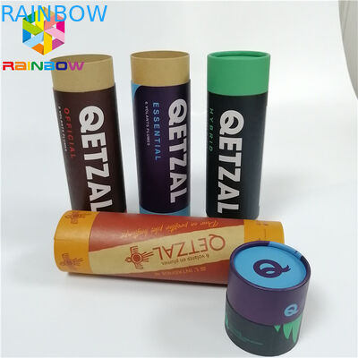 Çay Kuru Meyve Ambalaj Kağıt Kutu Ambalaj Özel Geri Dönüşümlü Push Up Kraft Tüp