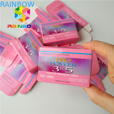 Dikdörtgen Katlanır Hologram Kağıt Ambalaj Kutusu Kozmetik Kirpik Fırçası Yüz Maskesi