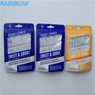 Açılıp kapanabilir Alüminyum Folyo Zip Kilit Torbası Gıda Nem Geçirmez Üç Taraflı Mühürlü