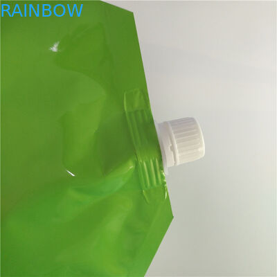 Düşük Sıcaklıklı Emzikli Kese Ambalaj Kullanımlık Katlanabilir Plastik Sıvı Saklama Çantası 3L 5L