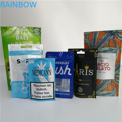 Plastik Kilitli Çay Poşetleri Ambalaj Torbaları Yiyecek / Kurutulmuş Meyve İçin Açılıp Kapanabilir Biyobozunur