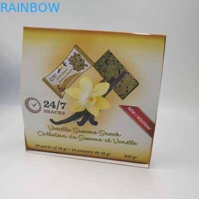 Çevre Dostu Kağıt Kutu Ambalaj Karton Sayaç Gösterge Kutuları Candy Enerji Bar İçin