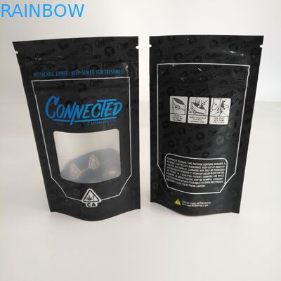 Koku Korumalı Açılıp Kapanabilir Fermuar Pencere İçinde Alüminyumlu Fermuar Kese Stand Up