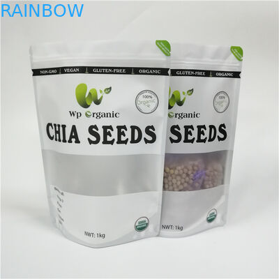 Ön Sisli Pencereler ile Koku Korumalı Snack Bag Ambalaj Çerez Hamur Puf Torbalar