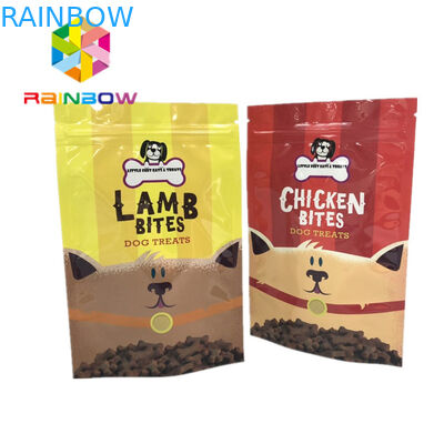 Mylar Kilitli Plastik Torbalar Paketleme Evcil Hayvan Yemleri Torbalar Çanta Gravür Baskı