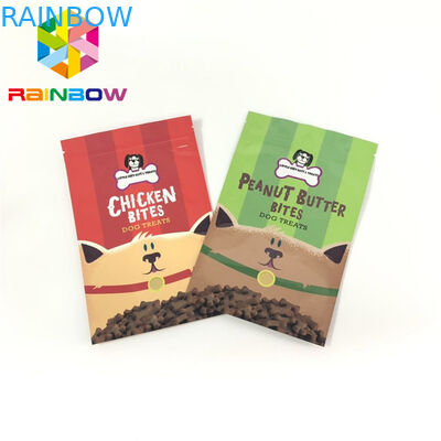 Mylar Kilitli Plastik Torbalar Paketleme Evcil Hayvan Yemleri Torbalar Çanta Gravür Baskı