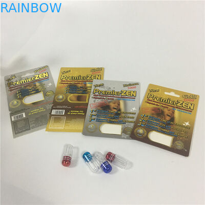 CBD Kağıt Blister Kart Ambalajı Erkek Arttırıcı Hapları UV Ekran Kutularıyla Kullanımı