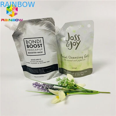 Doypack Food Grade Stand Up Torbalar Kullanımlık Temizlik Jeli Yüz Sıvı Maskesi Ambalaj