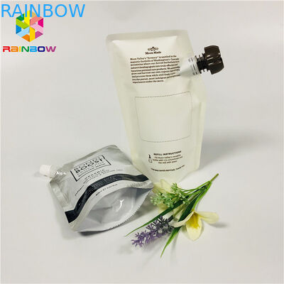 Doypack Food Grade Stand Up Torbalar Kullanımlık Temizlik Jeli Yüz Sıvı Maskesi Ambalaj