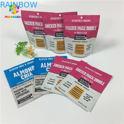 Gravür Baskı Stand Up Kilitli Ambalaj Torbaları Vanilya Kahve / Süt Protein Tozu