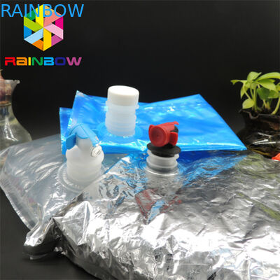 10L BiB Alüminyum Folyo Şarap Stand Up Kılıfı Emzik / Vana Saklama Çantası FDA Sertifikalı