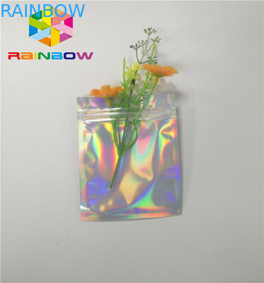 Mylar Hologram Fermuar Kirpik Tutkal Kozmetik Ürünleri Için Özelleştirilmiş Kağıt Torbalar