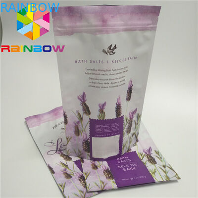 Isı Seal Fermuar Kozmetik Çantaları, Cilt Bakımı İçin Alüminyum Folyo Yüz Maskesi Ambalajı