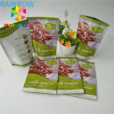 Mat Bitmiş Alüminyum Folyo Stand Up Kılıfı Yenilebilir Meyve Sarsıntılı Ambalaj Özel Baskı