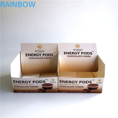 Eko Dostu Kraft Karton Kutu, Çikolata için Katlanabilir Sayıcı Gösterge Kutusu