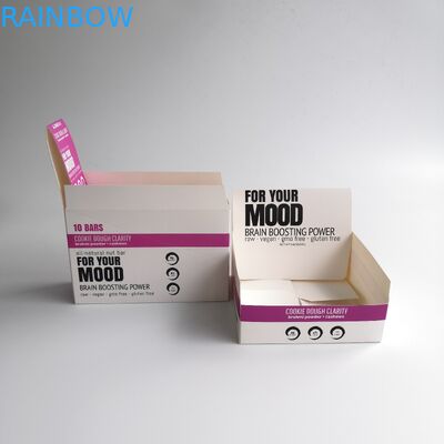 Çikolata için Çevre Dostu Kraft Karton Ambalaj Kutu Perakende Ambalaj Katlanabilir