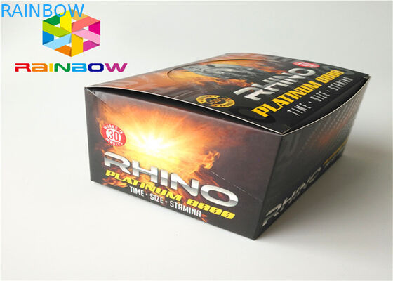 Karışık Renkli Kağıt Kutu Ambalaj Oluklu Katlanabilir Sıcak Damgalama Kabartma İşlemi