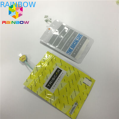 Isı Yalıtımlı Folyo Ambalaj Torbaları Özel Baskı Bir Tarafı Şeffaf Şeffaf Açılıp Kapanabilir