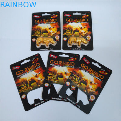 Donanım Kullanımı Blister Kart Ambalajı Git RHINO Delik Kapsül Kabı Geri Dönüşümlü Kağıt