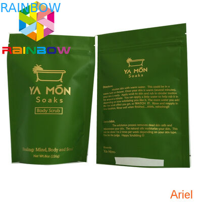 Açılıp kapanabilir Folyo Kese Ambalaj Stand Up Vücut Şeker Fırçalama Deniz Tuzu Torbaları Isı Yalıtımı