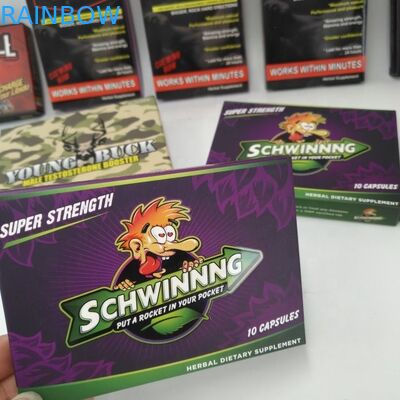 Katlanabilir Özel Torbalar Ambalaj 300gsm Karton 7 Gün 2 Gün Hap Kutusu