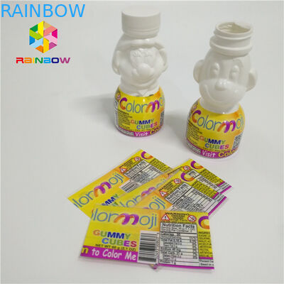 PVC Şişe Shrink Sleeve Etiketleri İçecek Şişesi Boyun İçin Isıya Dayanıklı Wrap