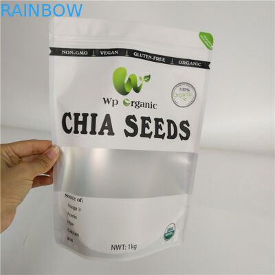 Alüminyum Plastik Aperatif Yiyecek Torbaları Kurutulmuş Gıda Ambalajı Balık Pirinç Tohumları Için Baharatlar