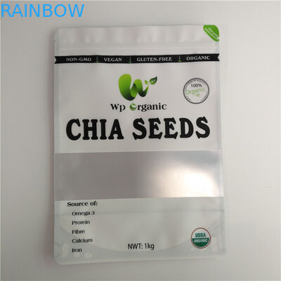 Alüminyum Plastik Aperatif Yiyecek Torbaları Kurutulmuş Gıda Ambalajı Balık Pirinç Tohumları Için Baharatlar