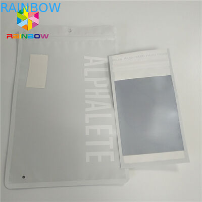 Mat Beyaz Plastik Torbalar Paketi Koku Geçirmez Isı Mühür Mylar Kulaklık Yüzük Dekorasyon Ambalaj