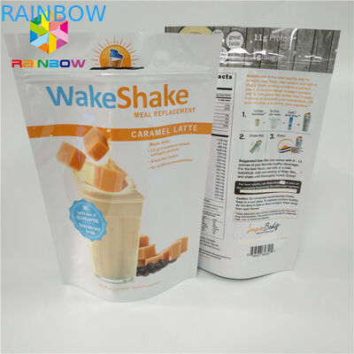 Food Grade Plastik Torbalar Paketleme, Alüminyum Folyo Stand Up Çantaları Kilitli Dayanıklı