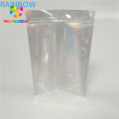 Nem Kanıtı Stand Up Fermuar Kese Geri Dönüşümlü Kilitli Doypack Mylar Çantalar Yuvarlak Köşe