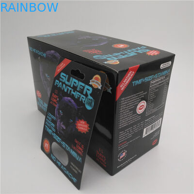 Erkek Geliştirme Hapları İçin Slide Insert Blister Kart Ambalaj PET Malzemesi