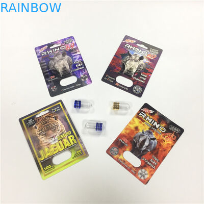 RHINO 8/11/25 Ekran Blister Kart Ambalaj Erkek Geliştirme Performansı Hapları 3d Boş Konteyner