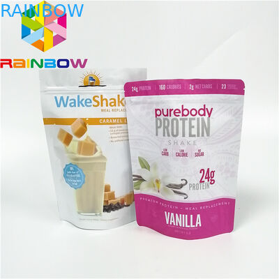 Saf C Vitamini Tozu Plastik Torbalar Ambalaj Stand Up Üstü Zip Mylar Folyo Kılıfı