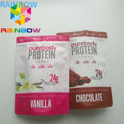 Saf C Vitamini Tozu Plastik Torbalar Ambalaj Stand Up Üstü Zip Mylar Folyo Kılıfı