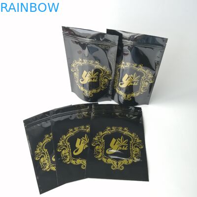 Biyobozunur Plastik Torbalar Ambalaj CBD Yabani Otlar Alüminyum Folyo Kilitli Tıbbi Kenevir Çantaları