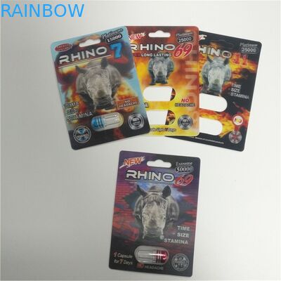 Mamba Erkek Geliştirme Hapları için Ambalaj Blister Ambalaj Ambalaj 3d Ekran