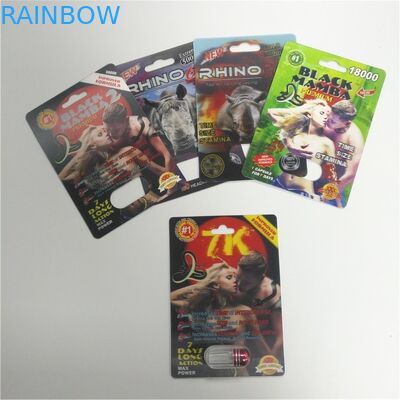 Mamba Erkek Geliştirme Hapları için Ambalaj Blister Ambalaj Ambalaj 3d Ekran