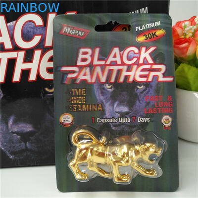 Dayanıklı Blister Kart Ambalajı Mamba / Magnum 25 k / Sert Rox Gergedan 69 Hap Kapsül Ekran Kutusu