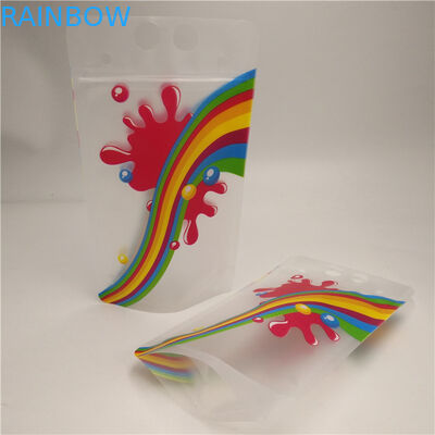 Berrak Suyu Sütü Alt Kıskaçlı Çanta, Dayanıklı Stand Up Folyo Torbalar Saplı