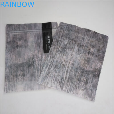 Zip Kilidi Alt Gu Kozmetik Ambalaj Plastik Şeffaf Ön ile Mylar Kılıfı Stand Up