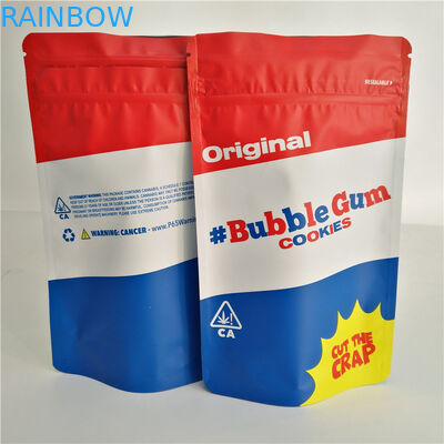 Alüminyum Folyo Çocuk Proof Kilitli Torba Bitkisel Tütsü Ambalaj Gravür Baskı