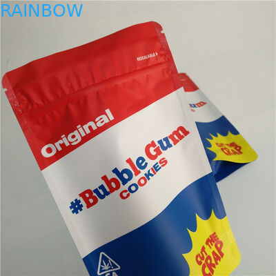 Alüminyum Folyo Çocuk Proof Kilitli Torba Bitkisel Tütsü Ambalaj Gravür Baskı