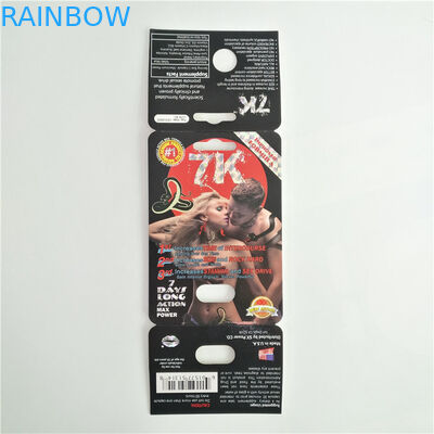 7 K Panter Cinsel Hap Paketleme Kadın Geliştirme Kartı Ekran Kutusu ile Özel Logo