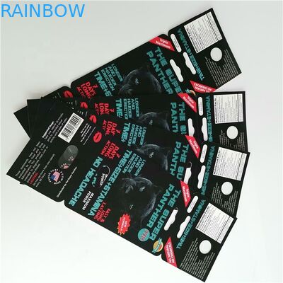 Süper Geliştirme Kağıt Kart Kapsülleri Erkek Geliştirme Hapları İçin CMYK Renk Paketleme