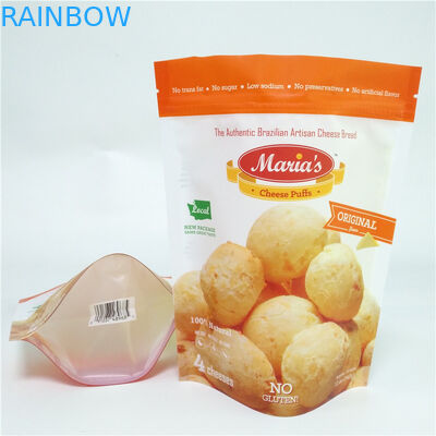 Özel Baskılı Atıştırmalık Gıda Ambalaj Torbaları Peynirli Puf İçin Yeniden Kapanabilir Alüminyum Folyo